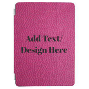Custom Pink Leather Add Your Text/Design Here iPad Air Cover