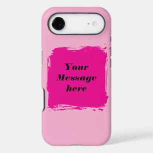 Custom Pink Message Phone Case – Personalised Text