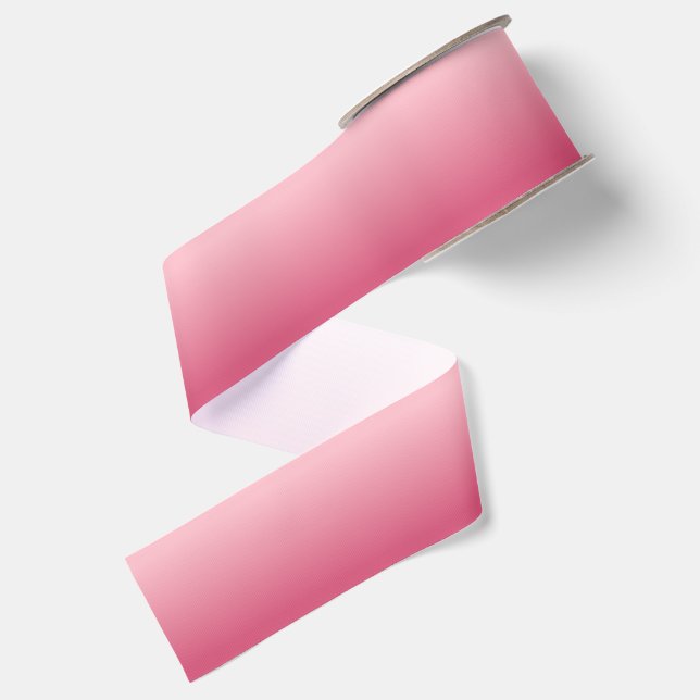 Custom Pink Ombre Grosgrain Ribbon (Front+Back)