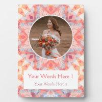 Custom Pink Peach Star Wedding Anniversary Gift