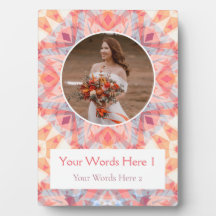 Custom Pink Peach Star Wedding Anniversary Gift