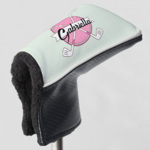 Custom Pink Personalised Golf Clubs Monogram Golf Head Cover