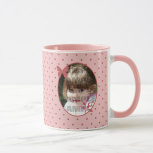 Custom Pink Photo Template Mug