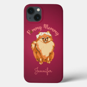 Custom Pink Pommy Mummy iPhone 13 Case