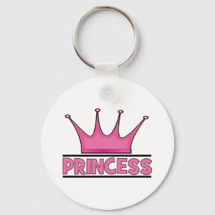 Custom Pink Princess Key Ring