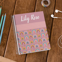 Custom Pink Rainbow Pattern Kid's
