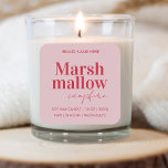 Custom Pink & Red Candle Label Sticker<br><div class="desc">Elevate your candle packaging with this charming custom label sticker in pink and red hues. Perfect for branding or gifting,  this design adds a touch of elegance and warmth to your candle products. Ideal for weddings,  special events,  or personal use,  it ensures a memorable impression.</div>