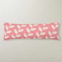 Custom Pink Retro Leaf Pattern