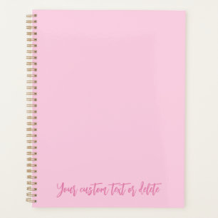 Custom pink script Breast Cancer Awareness Month Planner