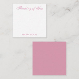 Custom Pink White Flower Card