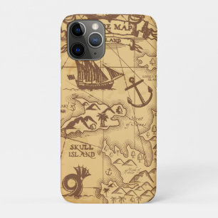 Custom Pirate map land point Family Case-Mate iPhone Case