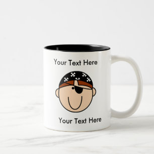 Custom Pirate Red Mug - Customisable