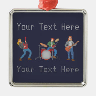 Custom Pixel Rock Band Metal Tree Decoration