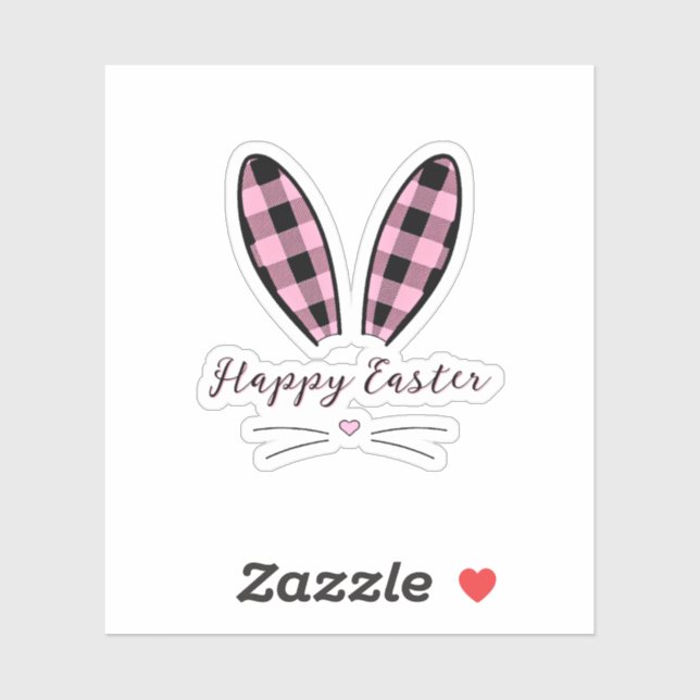 Custom plaid bunny ears Easter (Sheet)