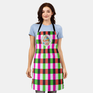 Custom Plaid | Personalised or Logo | Cupcake Apron
