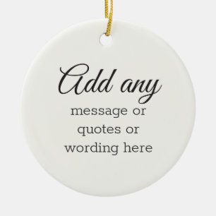 CUSTOM Plain Elegant White Ceramic Tree Decoration