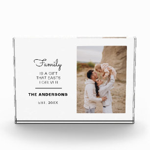 Custom Plaque Family Portrait Quote Frame gift