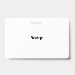 Custom   Plastic Badge - Horizontal ID Badge