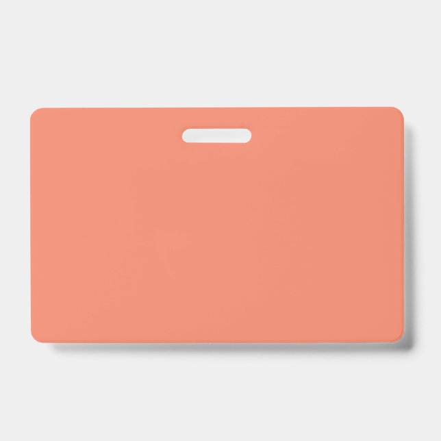Custom Plastic Name Badge – Horizontal ID Badge (Front)