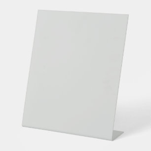 Custom Platinum White Pedestal Sign