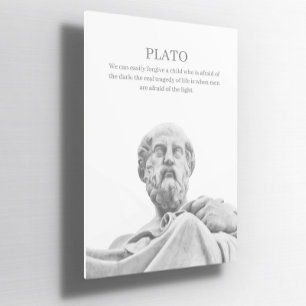 Custom Plato inspirational quote Poster