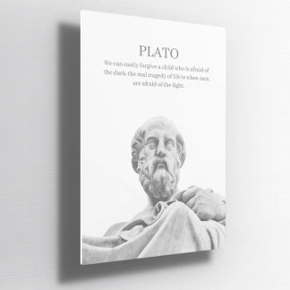 Custom Plato inspirational quote Poster