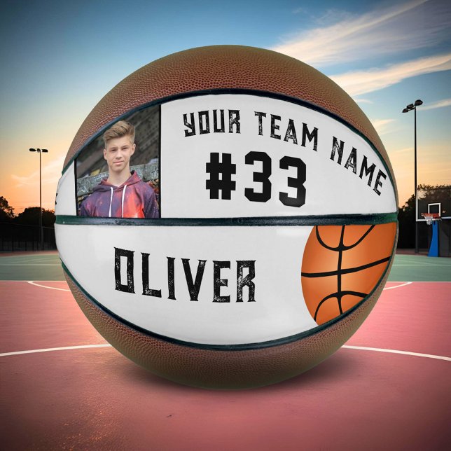 Custom Player Name & Number Team Name Photo  Basketball (Creator Uploaded)