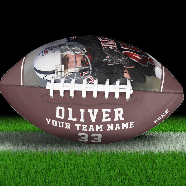 Custom Player Name Number Team Photo  Football (Creator Uploaded)