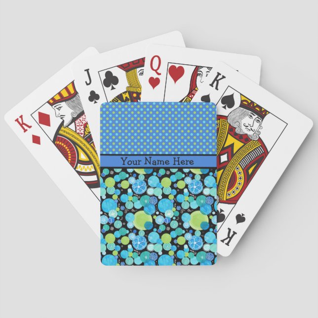 Custom Playing Cards, Blue Moons Mix'n'Match Cards (Back)