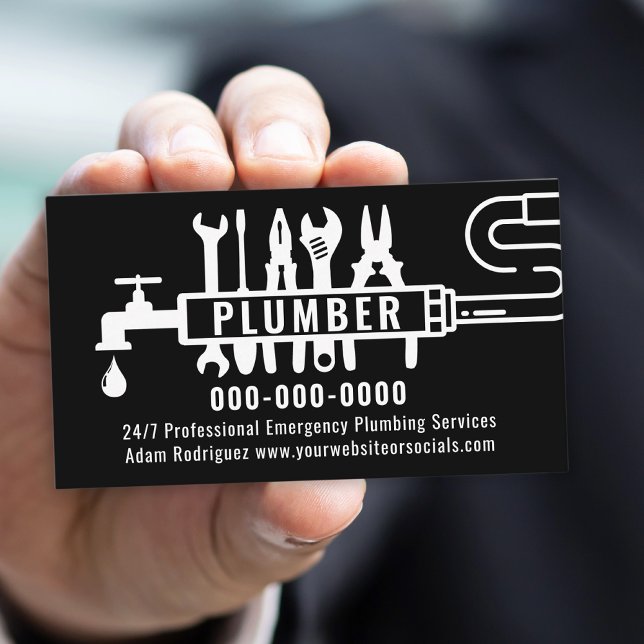 Custom Plumber Business Card (Custom Plumber Business Card
)