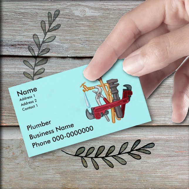 Custom Plumber Business Cards (Creator Uploaded)