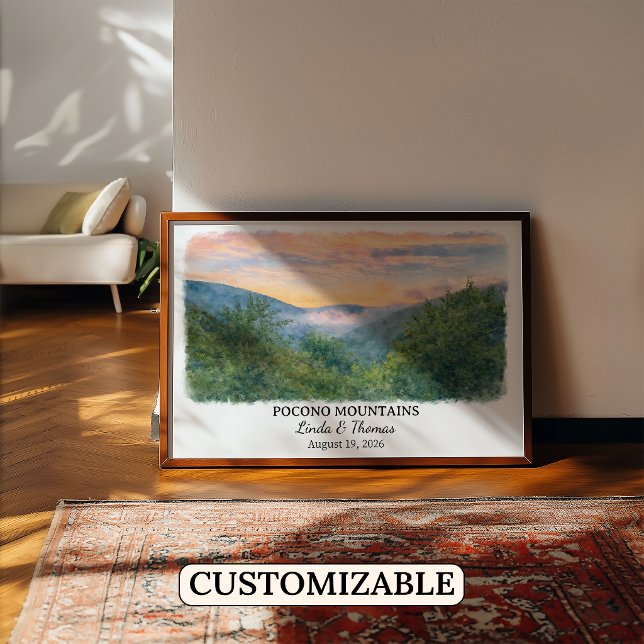 Custom Pocono Mountains Wall Art, Pennsylvania Poster (Creator Uploaded)