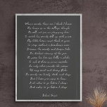 Custom Poem Print on Canvas<br><div class="desc">Add your favourite poem or verse to this high quality gallery wrap canvas. Customise the text, font and size to make a memorable gift for yourself or loved one to admire and be inspired for years to come.</div>