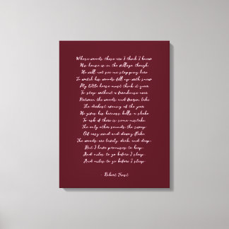 Custom Poem Print on Canvas