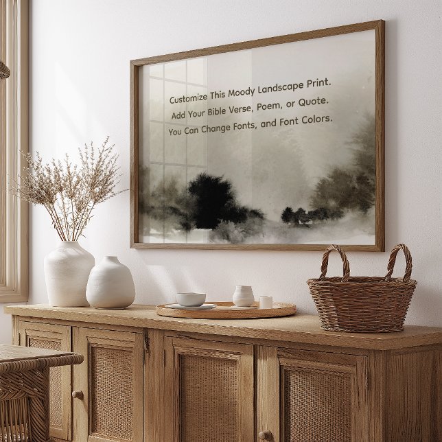 Custom Poem Upload Your Own Words Modern Farmhouse Poster (Creator Uploaded)