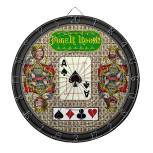 Custom Poker Room Dartboard