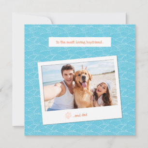 Custom Polaroid Style Photo Card for Boyfriend