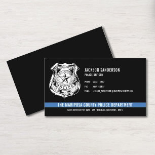 Custom Police Department Law Enforcement Logo Business Card