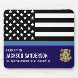 Custom Police Department Law Enforcement Officer Mouse Pad
