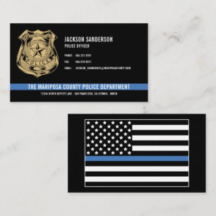 Custom Police Department Logo Law Enforcement Business Card