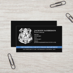 Custom Police Department Logo Law Enforcement Business Card