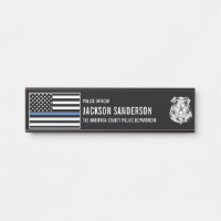 Custom Police Officer Department Thin Blue Line
