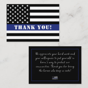 Custom Police Officer Law Enforcement Appreciation Card
