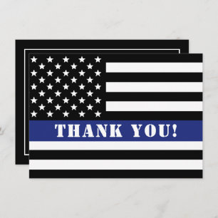 Custom Police Officer Law Enforcement Appreciation Thank You Card