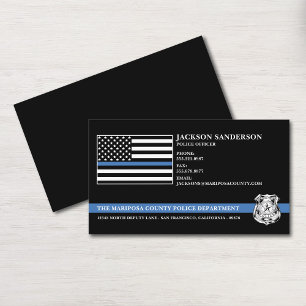 Custom Police Officer Law Enforcement Logo Business Card