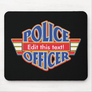 Custom Police Officer Mouse Pad