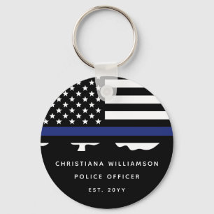 Custom Police Officer Police Academy Graduation  Key Ring