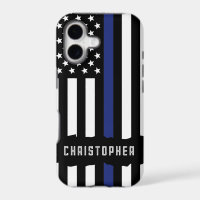 Custom Police Officer Thin Blue Line Police