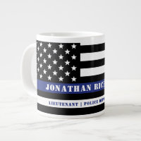 Custom Police Officer Thin Blue Line Police Dept