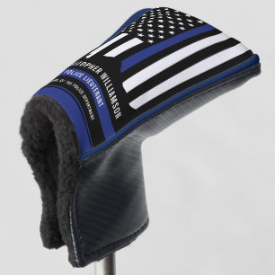 Custom Police Officer Thin Blue Line Police Golf Head Cover